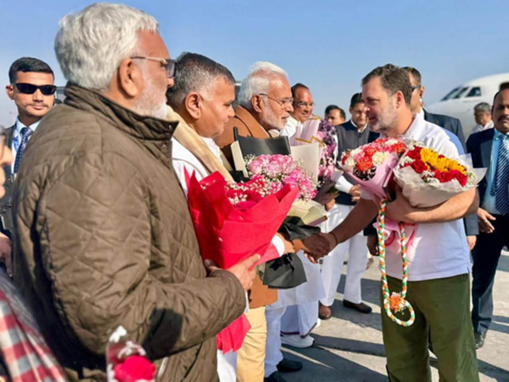 Rahul Gandhi reaches Ambala Air Force Station